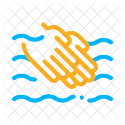 Cleaning Hands  Icon