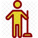 Cleaning Floor Holding Icon