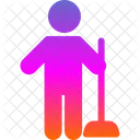 Cleaning Floor Holding Icon