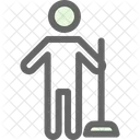 Cleaning Floor Holding Icon