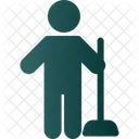 Cleaning Floor Holding Icon