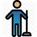 Cleaning Floor Holding Icon