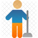 Cleaning Floor Holding Icon