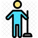 Cleaning Floor Holding Icon