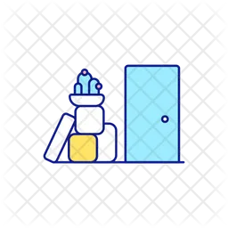 Cleaning In Hallway  Icon