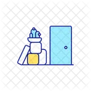 Cleaning In Hallway  Icon