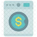 Cleaning Money Money Laundering Cleaning Icon