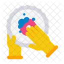 Cleaning plates  Icon