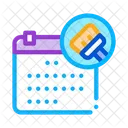 Cleaning Calendar Service Icon