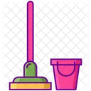Cleaning Service Mop Bucket Icon