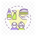 Cleaning Service Seniors Cleaning Icon