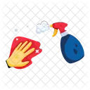Cleaning Spray Wiping Dust Surface Cleaner Icon