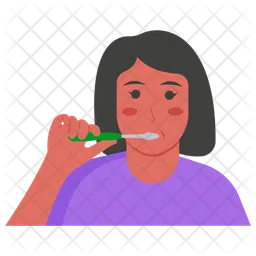 Cleaning teeth  Icon