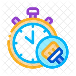 Cleaning Time  Icon