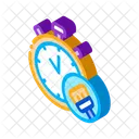 Stopwatch Brush Cleaning Icon