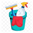 Cleaning Tools Cleaning Bucket Mopping Bucket Icon