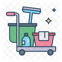 Cleaning Trolley  Icon