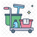 Cleaning Trolley Clean Machine Icon