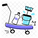Cleaning Service Cleaning Trolley Cleaning Cart Icon