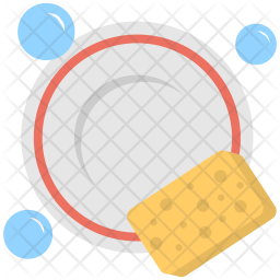 Cleaning with Sponge Icon