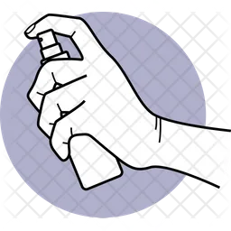 Cleaning With Spray  Icon