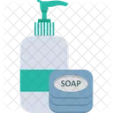 Bathroom Accessories Cleanser Hand Holding Detergent Icon