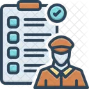 Clearance Customs Officer Icon