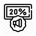 Clearance Sale Discount Promotion Icon