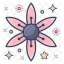 Blossom Clematis Flower Icon