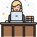 Clerk Female  Icon