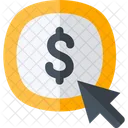 Click Coin Dollar Icon
