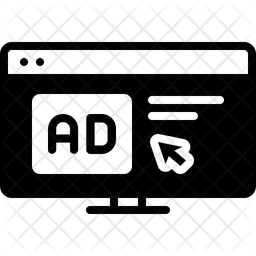 Click Ad Icon Of Glyph Style Available In Svg Png Eps Ai Icon Fonts