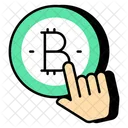 Click Bitcoin Click Cryptocurrency Crypto Icon
