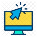 Desktop Computer Online Icon