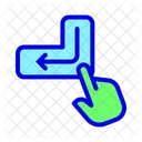Click Enter Finger Sign Gesture Icon