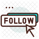 Click Follow Follow Button Icon