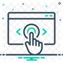 Click Website Click Here Icon
