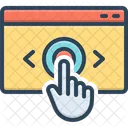 Click Website Click Here Icon