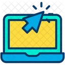 Laptop Computer Pointer Icon