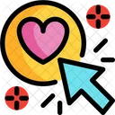 Click Love Love Heart Icon