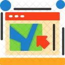 Click Map Click Heat Map Click Tracking Icono
