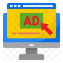 Click On Ad Advertising Computer Icon