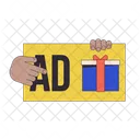 Click on advertising  Icon
