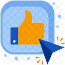 Click On Like Button  Icon