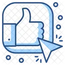 Click On Like Button  Icon