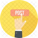 Click Post Post Button Social Media Marketing Icon