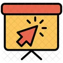 Presentation Board Pointer Arrow Icon