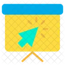 Presentation Board Pointer Arrow Icon