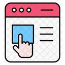 Click Through Rate Click Discount 아이콘