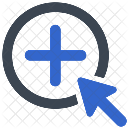Click to add Icon - Download in Flat Style